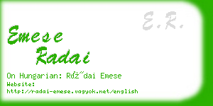 emese radai business card